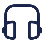 Headphones Square SVG Icon